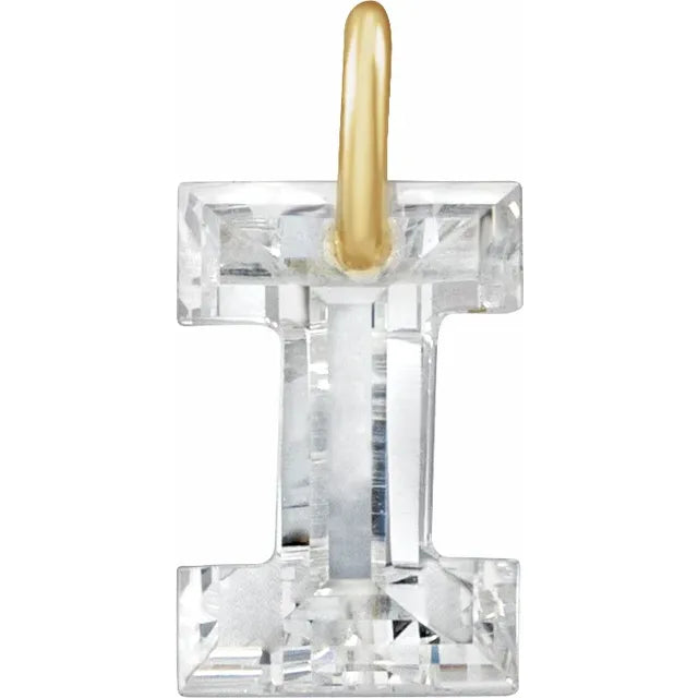 Élodie 14K Gold Lab-Grown Diamond Initial Charm