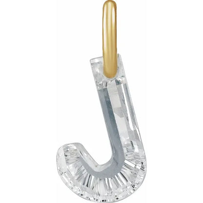 Élodie 14K Gold Lab-Grown Diamond Initial Charm