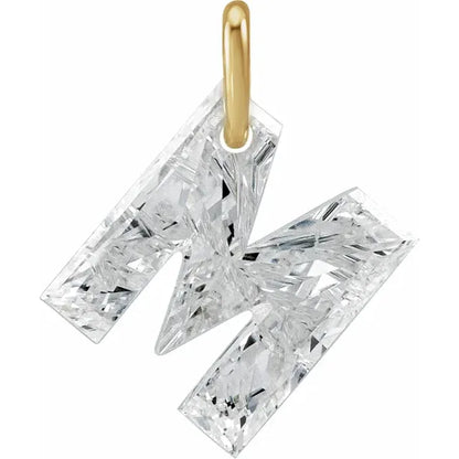 Élodie 14K Gold Lab-Grown Diamond Initial Charm