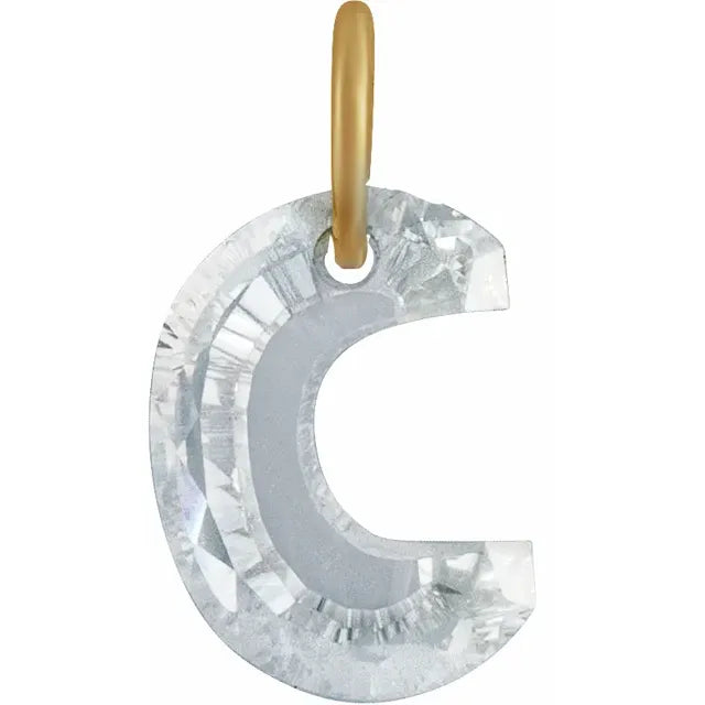 Élodie 14K Gold Lab-Grown Diamond Initial Charm