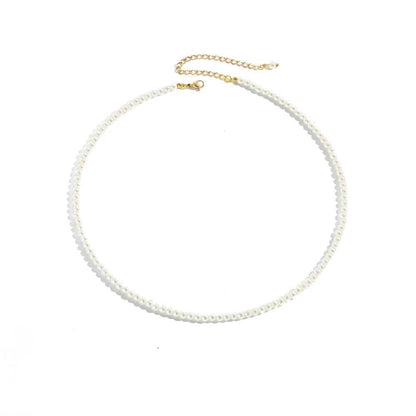Perle Élégante Classic Pearl Choker Necklace