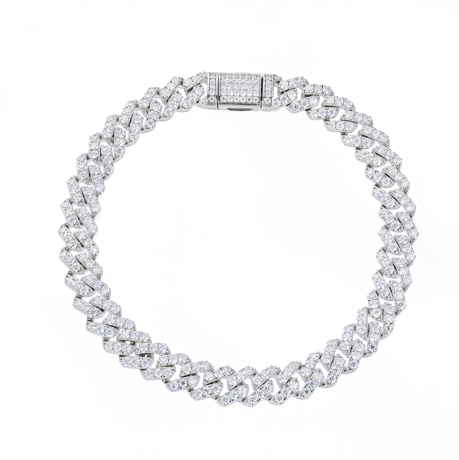 Maison de Lumière Bracelet - Moissanite Cuban Link Bracelet