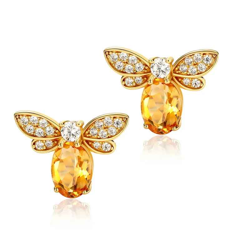 The Golden Bee Earrings