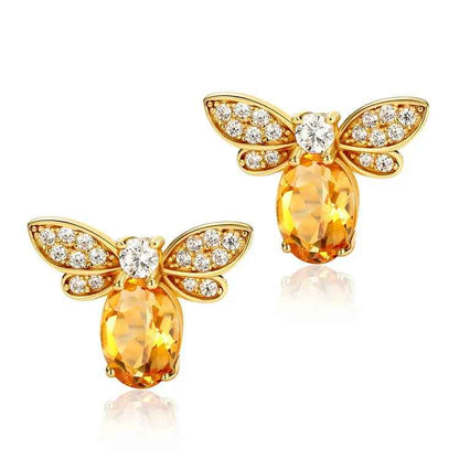 The Golden Bee Earrings