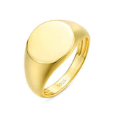 Gold ring with &