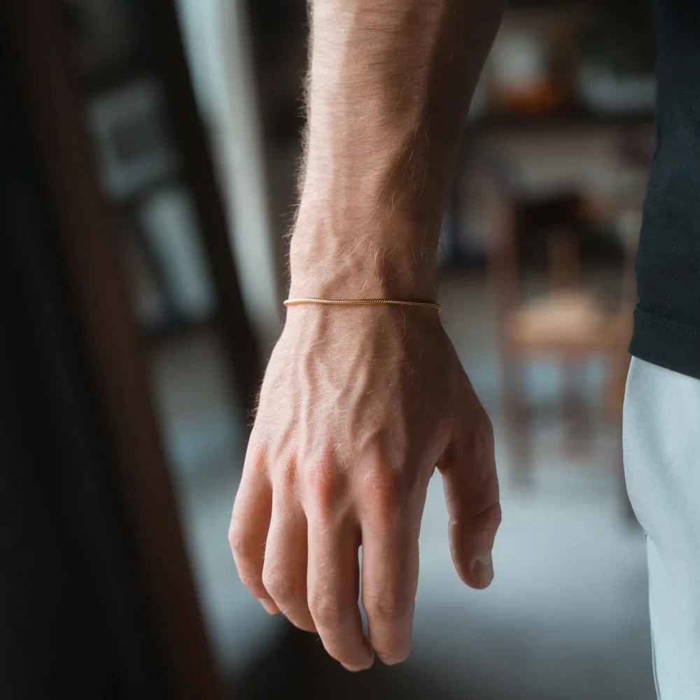 Chaîne Serpent Men’s Stainless Steel Bracelet