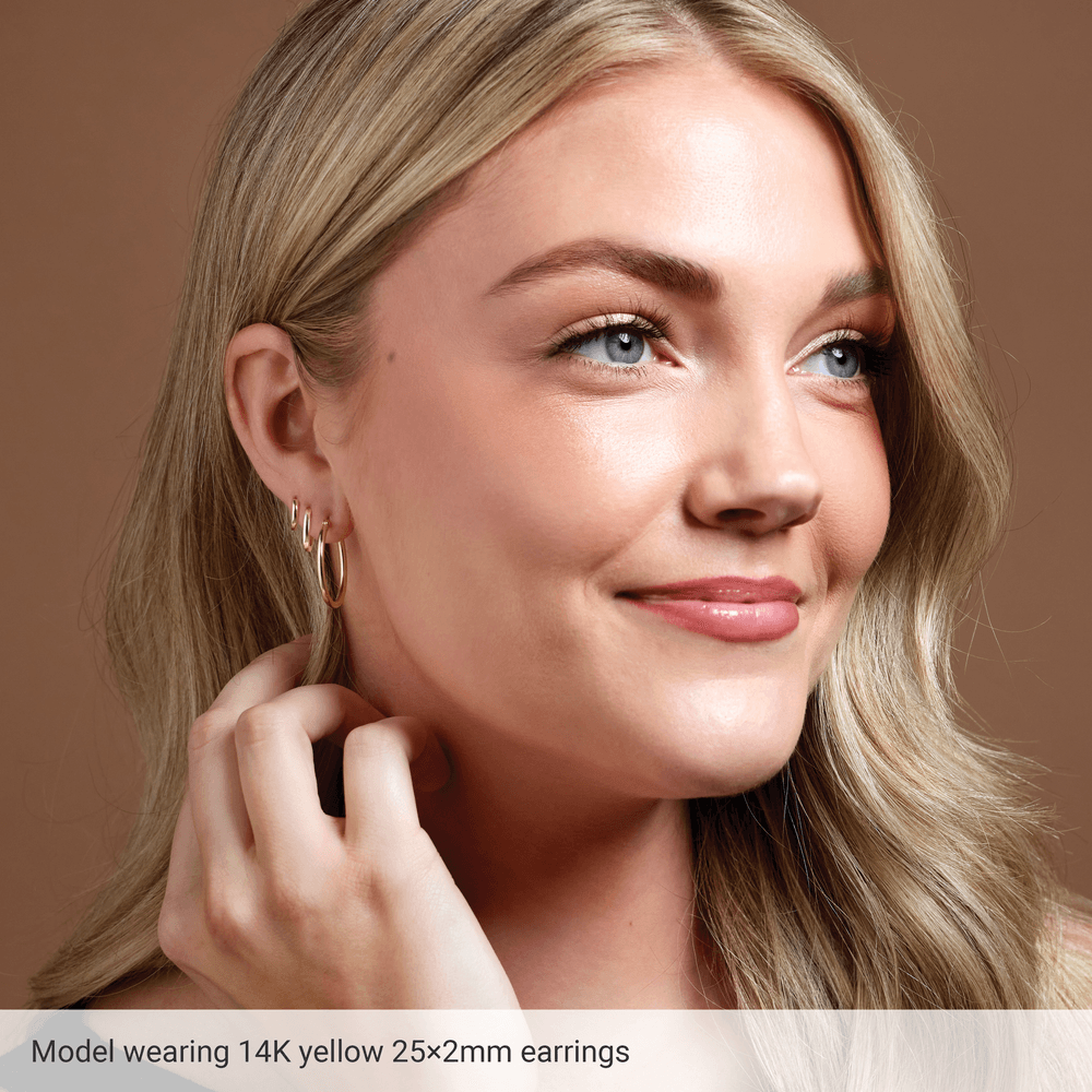 Aurelia White Gold Hoop Earrings