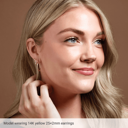 Aurelia White Gold Hoop Earrings