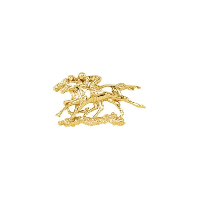 GC Down to the Wire Horse Brooch / Pendant - Guerilla Choice