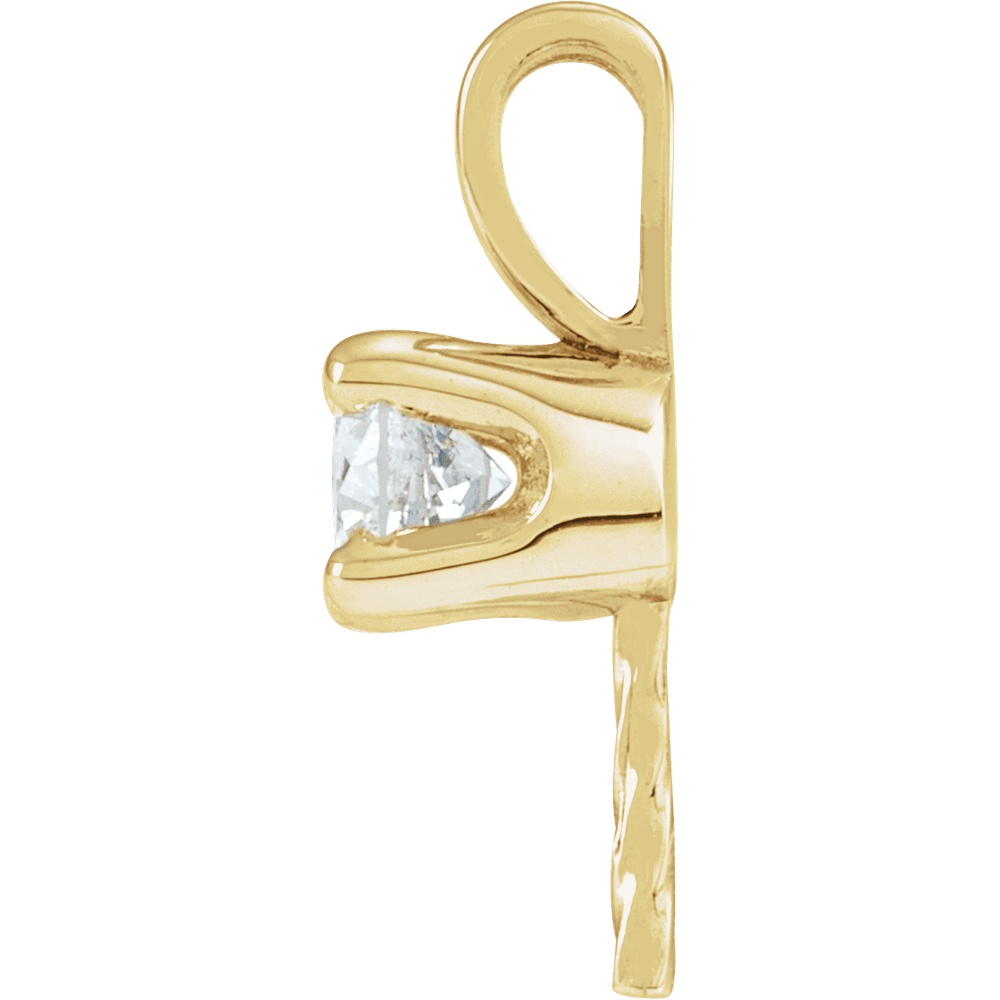 14k gold pearl pendant structure semi set diamond above pearl fine jewelry design