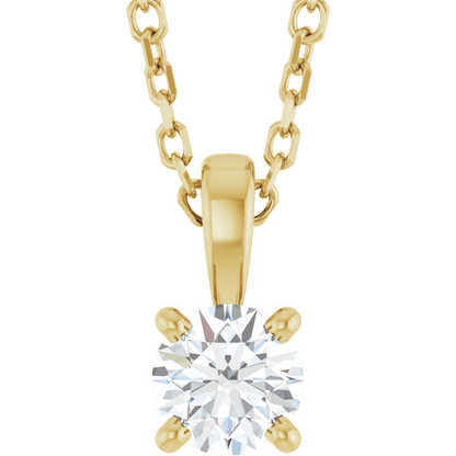 Éclat Doré Lab-Grown/Natural Diamond Pendant Necklace