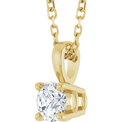 Éclat Doré Lab-Grown/Natural Diamond Pendant Necklace