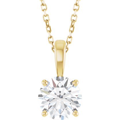 Éclat Doré Lab-Grown/Natural Diamond Pendant Necklace