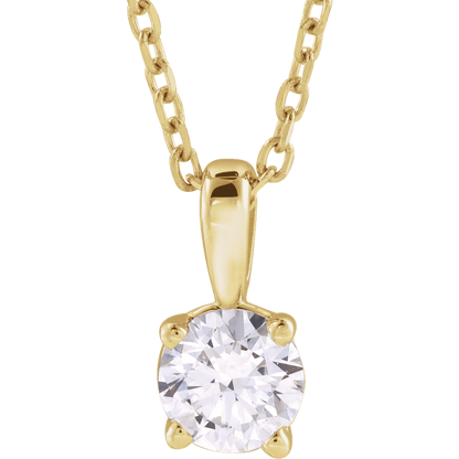 Éclat Doré Lab-Grown/Natural Diamond Pendant Necklace