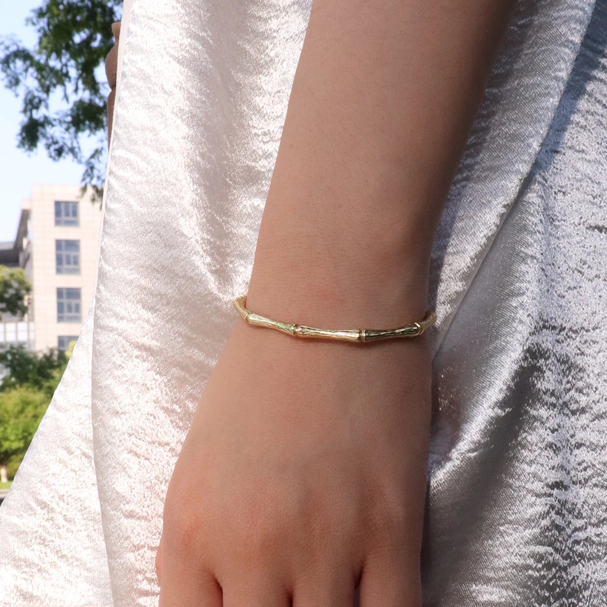 GC Bamboo Gold Bangle