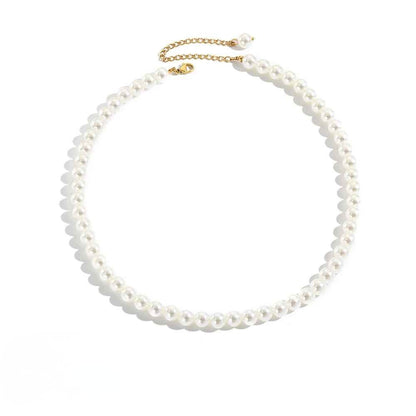 Perle Élégante Classic Pearl Choker Necklace