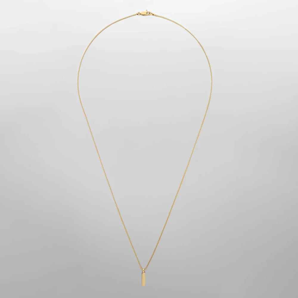 Linéaire Minimal Pendant Necklace