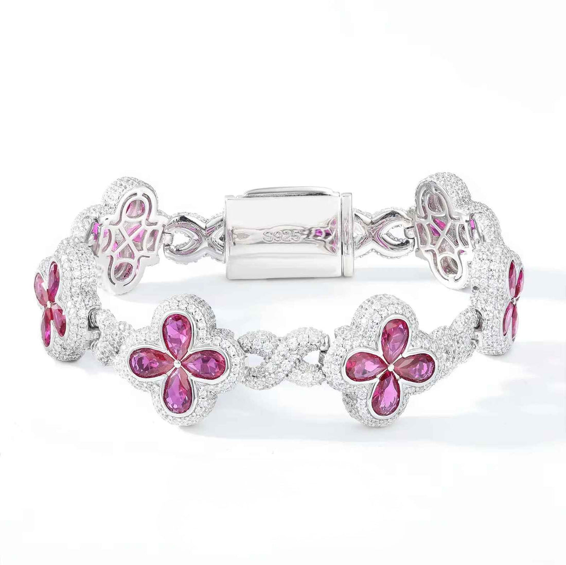 Fleur d’Éternité Moissanite Bracelet Purple