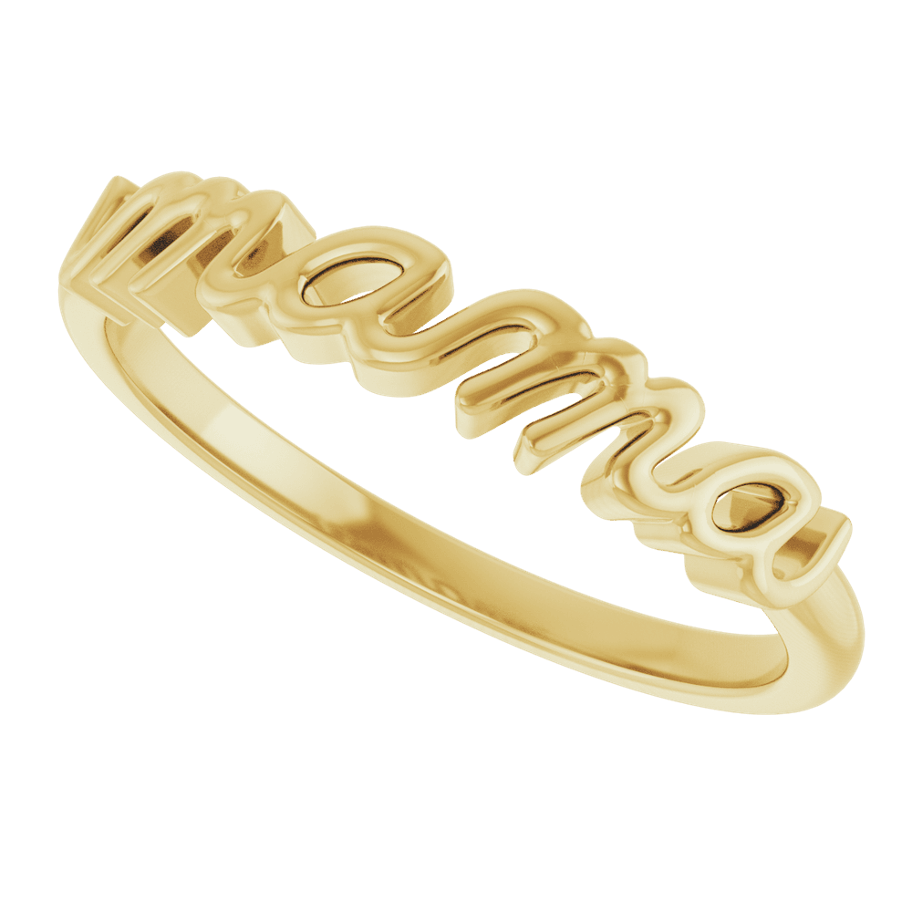 mama ring, gold mama ring, 14k gold mama ring, mama ring gift, script mama ring, mama letter ring, gift for mom jewelry, mothers day ring, mom ring gold, personalized mama ring style, minimalist gold ring, dainty gold ring, stacking gold ring, womens gold ring, everyday gold ring, fine jewelry ring women, gift for mother gold ring, elegant mama ring, simple gold mama ring