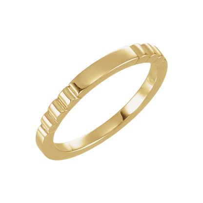 14K Gold Engravable Signet Ring – Personalized Signet Ring