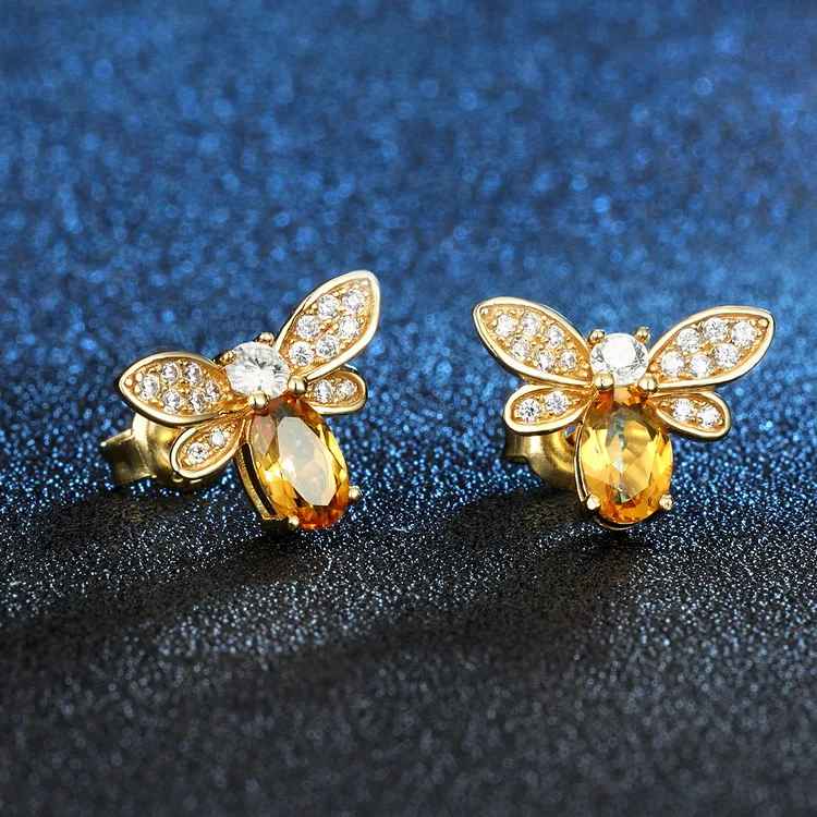 The Golden Bee Earrings