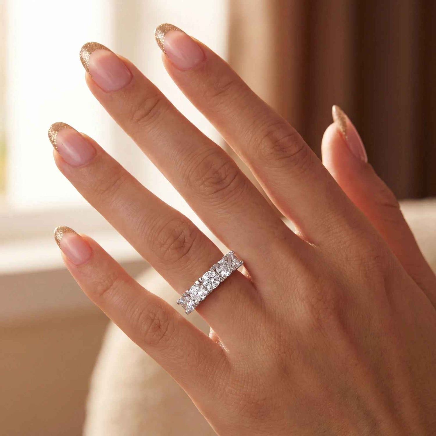 Éclat Line VVS Moissanite Ring - Guerilla Choice