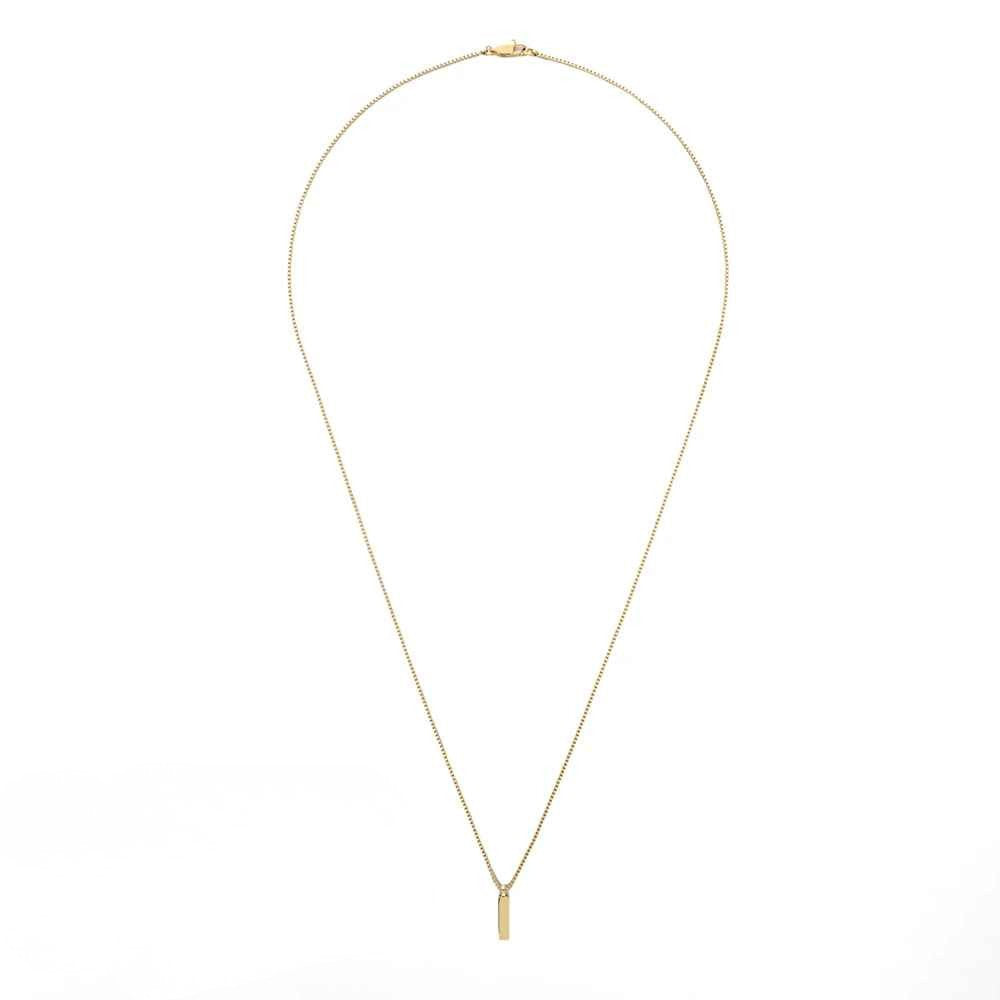 Linéaire Minimal Pendant Necklace