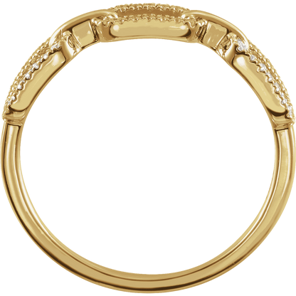 14K gold vermeil ring, lab grown diamond ring, chain link diamond ring, gold chain ring, diamond link ring, pavé diamond ring, modern gold ring, yellow gold statement ring, fine jewelry ring, minimalist diamond ring, luxury vermeil ring, stackable gold ring, women’s diamond ring, lab created diamond ring, contemporary gold jewelry, elegant gold ring design, VS clarity diamonds, F color diamonds, sustainable diamond jewelry, diamond fashion ring