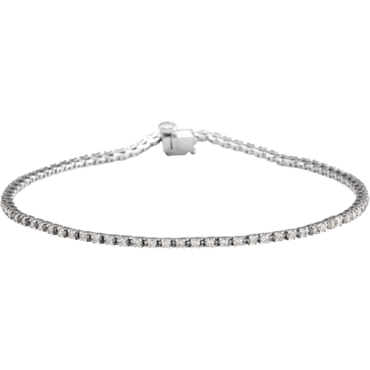Éclat 1 CTW natural diamond tennis bracelet in solid 14K yellow gold
