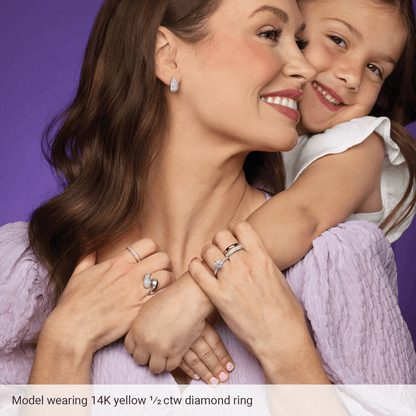 Éternelle 14k Gold Pavé Ring