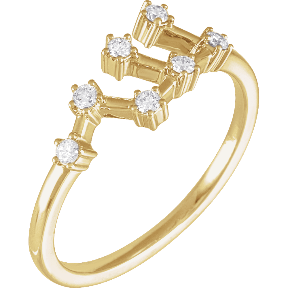 Virgo diamond ring
Virgo zodiac ring
14K gold Virgo ring
natural diamond zodiac ring
Virgo constellation jewelry
Virgo birth sign ring
August September birth sign jewelry
astrology gold ring women
luxury zodiac jewelry
Virgo fine jewelry ring