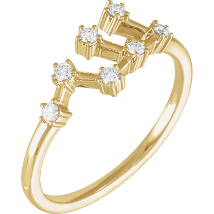 Virgo diamond ring
Virgo zodiac ring
14K gold Virgo ring
natural diamond zodiac ring
Virgo constellation jewelry
Virgo birth sign ring
August September birth sign jewelry
astrology gold ring women
luxury zodiac jewelry
Virgo fine jewelry ring