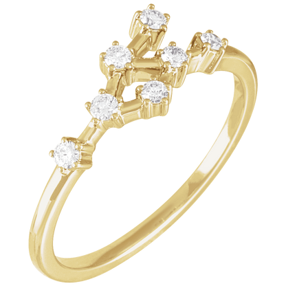 GC Leo Constellation Ring | 14K Gold Diamond (Copy) - Guerilla Choice