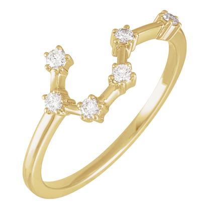 GC Taurus Constellation Ring | 14K Gold Diamond - Guerilla Choice
