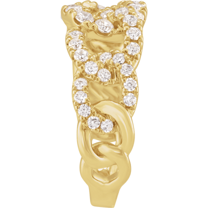 1 CTW Lab Grown Diamond Ring 14K Yellow Gold - Guerilla Choice