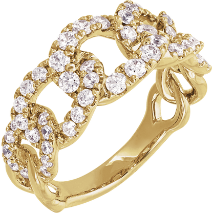 1 CTW Lab Grown Diamond Ring 14K Yellow Gold - Guerilla Choice