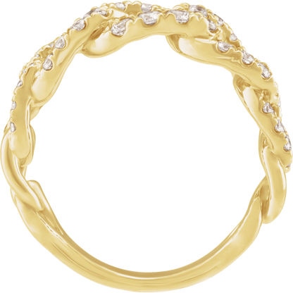 1 CTW Lab Grown Diamond Ring 14K Yellow Gold - Guerilla Choice