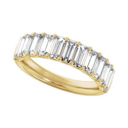 Serment Éternel 14K Yellow Gold Lab-Grown Baguette Diamond Anniversary Band – 2 1/4 CTW