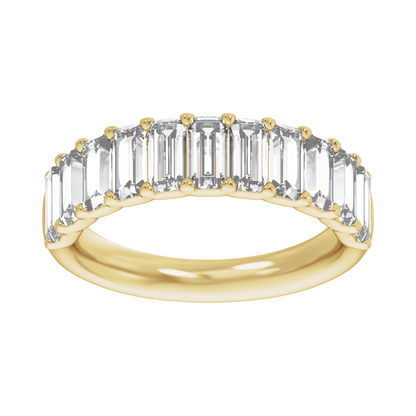 Serment Éternel 14K Yellow Gold Lab-Grown Baguette Diamond Anniversary Band – 2 1/4 CTW
