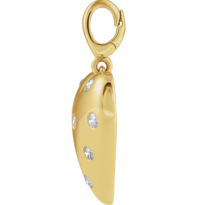 diamond heart pendant, gold heart necklace, 14k gold diamond pendant, natural diamond jewelry, heart charm gold, luxury gold pendant, everyday diamond necklace, timeless jewelry piece, gold charm pendant