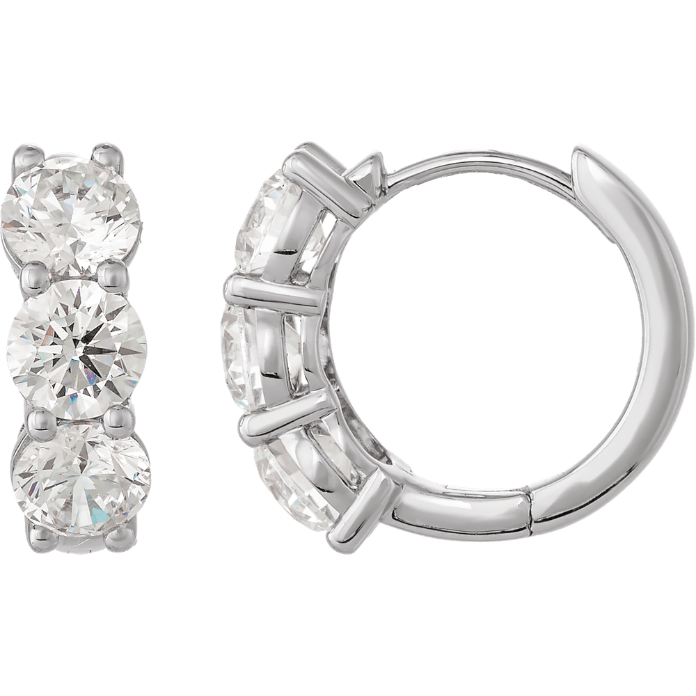 GC Lumina 2 CTW naušnice s laboratorijski uzgojenim dijamantima – 14K zlato 12mm