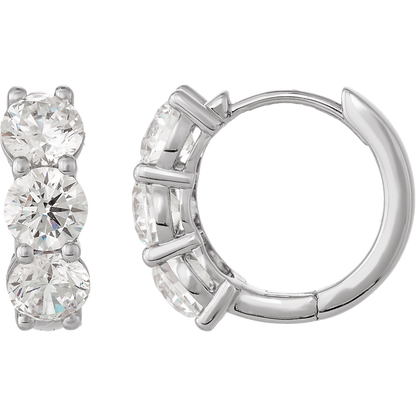 GC Lumina 2 CTW naušnice s laboratorijski uzgojenim dijamantima – 14K zlato 12mm