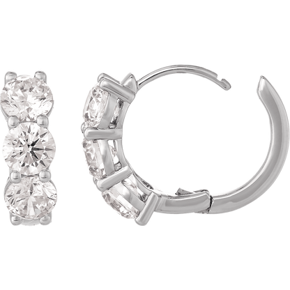 GC Lumina 2 CTW naušnice s laboratorijski uzgojenim dijamantima – 14K zlato 12mm