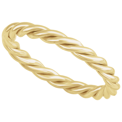 Éloïse 14K Gold-Filled Twisted Rope Ring