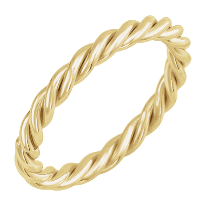 Éloïse 14K Gold-Filled Twisted Rope Ring