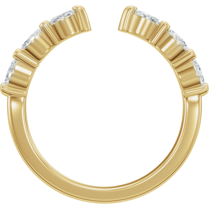 Élodie 14K Yellow Gold 1/3 CTW Diamond Vintage-Inspired Open Ring