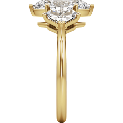Élodie Three-Stone Lab-Grown Diamond Engagement Ring
