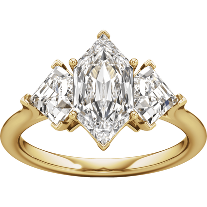 Élodie Three-Stone Lab-Grown Diamond Engagement Ring