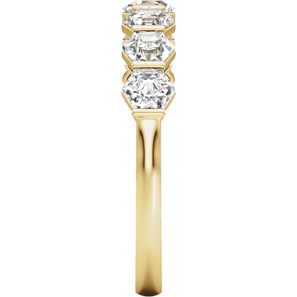 Éloise 14K Yellow Gold 1 1/2 CTW Hexagon Lab-Grown Diamond Anniversary Band