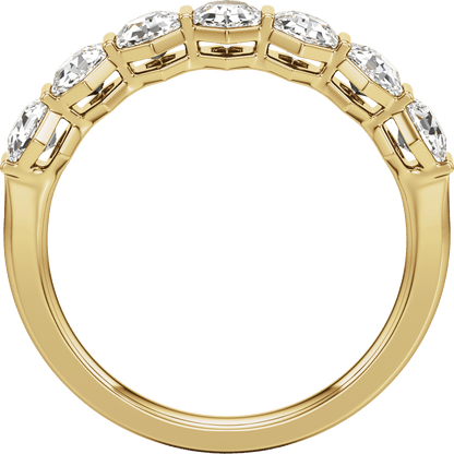 Éloise 14K Yellow Gold 1 1/2 CTW Hexagon Lab-Grown Diamond Anniversary Band